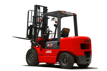 China 3 Gabelstapler-Aufzug-Höhe 3M - 6M Isuzu Maschinen-rote Farbe der Tonnen-JAC Diesel usine